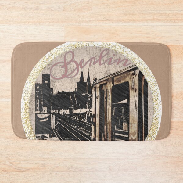 Item preview, BERLIN - photo design - Oberbaumbrücke - S-Bahn - Shabby Silouhette designed and sold by kikidu21.