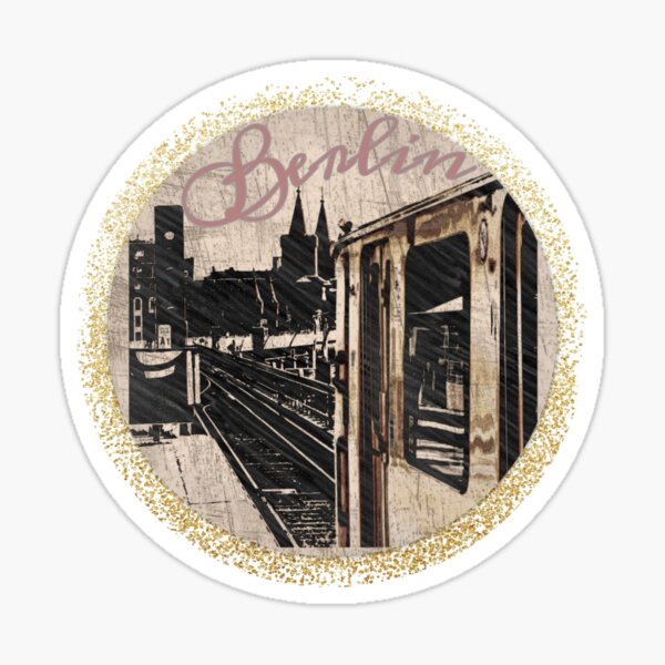 Artikel-Vorschau von BERLIN - Fotodesign - Oberbaumbrücke - S-Bahn  - Shabby- Silouhette, designt und verkauft von kikidu21.