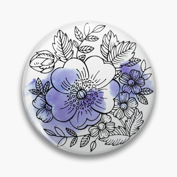Item preview, Flores silvestres dibujadas a mano designed and sold by Fishik.