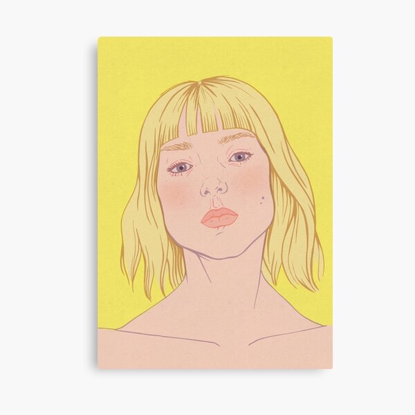 Lea- fashion illustration portrait Canvas Print