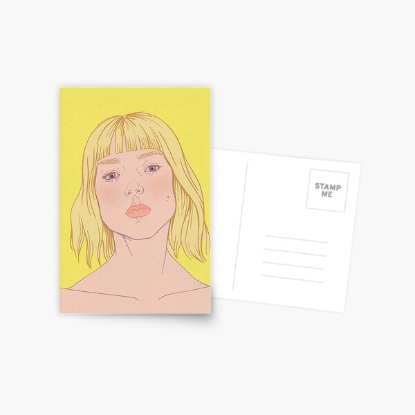 Lea- fashion illustration portrait Postcard