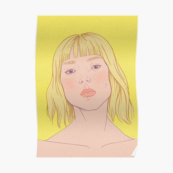 Lea- fashion illustration portrait Poster