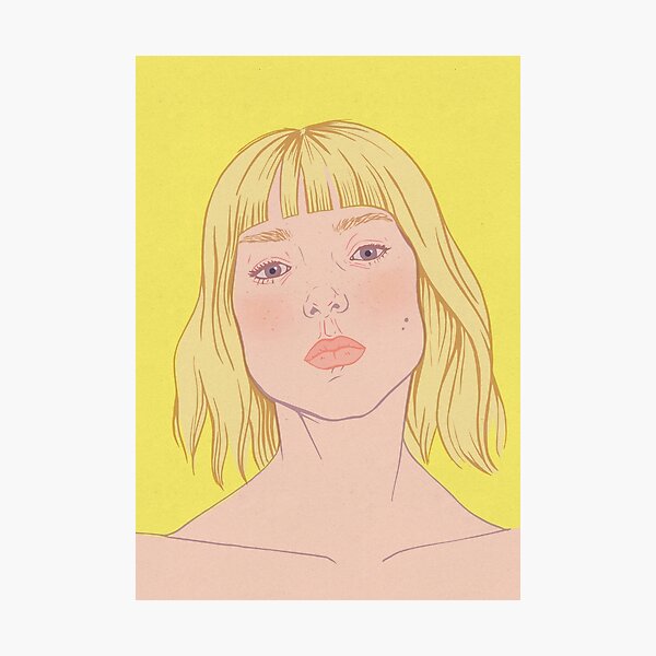 Lea- fashion illustration portrait Photographic Print