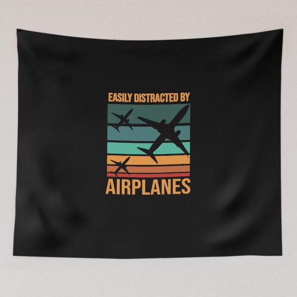 Item preview, Easily distracted by Airplanes designed and sold by DynastyArt.