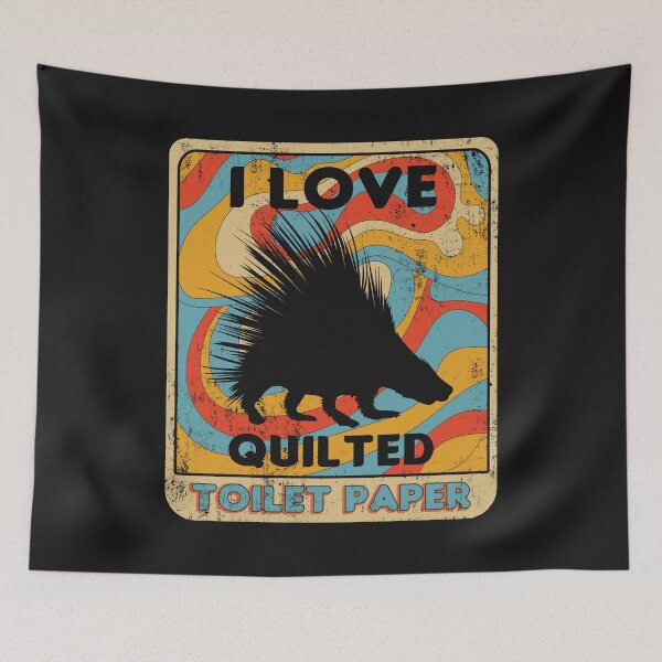 Artikelvorschau, Vintage Stachelschwein gestepptes Toilettenpapier Retro Stachelschwein-Liebhaber-Geschenk entworfen und verkauft von TheAplus.