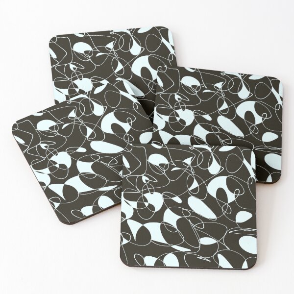 Item preview, Abstract Line Minimalist Black and White Art Pattern designed and sold by hopecope.