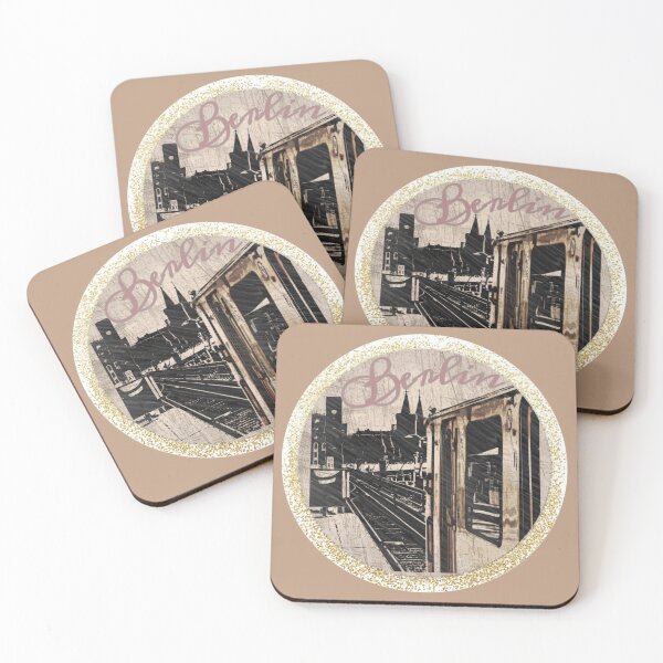 Item preview, BERLIN - photo design - Oberbaumbrücke - S-Bahn - Shabby Silouhette designed and sold by kikidu21.