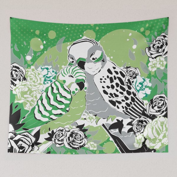 Item preview, Aromantic Relationship Budgies designed and sold by FirbetMakes.