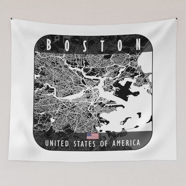 Artikelvorschau, Boston Karte USA entworfen und verkauft von hatimelhag.