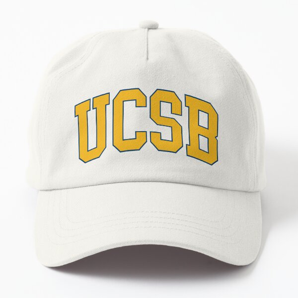 ucsb - santa barbara font curved Dad Hat