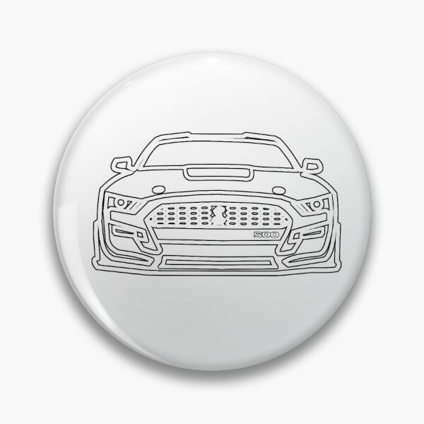 Item preview, 2021 Mustang Shelby Outline in Oxford White designed and sold by FabFreakShop.