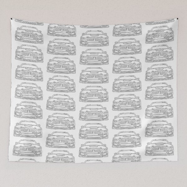 Item preview, 2021 Mustang Shelby Outline in Oxford White designed and sold by FabFreakShop.
