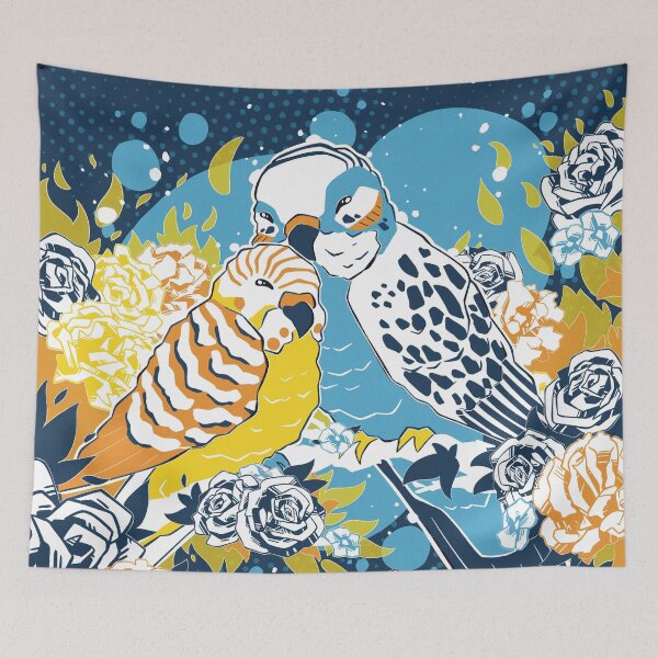 Item preview, Aroace Relationship Budgies designed and sold by FirbetMakes.