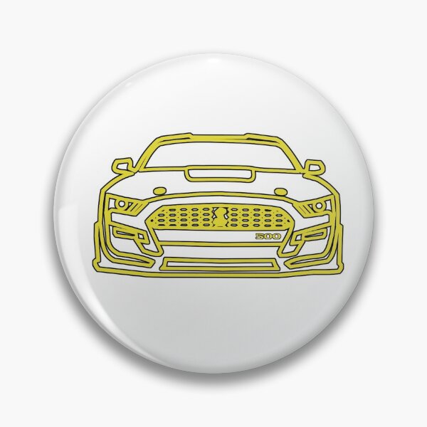 Item preview, 2021 Mustang  Shelby Outline in Grabber Yellow designed and sold by FabFreakShop.