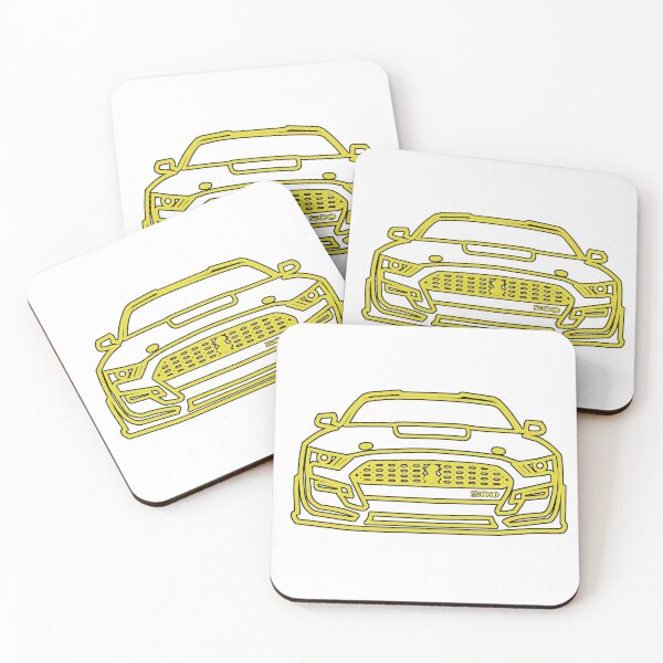 Item preview, 2021 Mustang  Shelby Outline in Grabber Yellow designed and sold by FabFreakShop.
