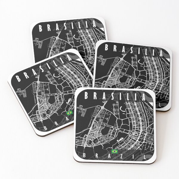 Item preview, Brasilia Map Brazil designed and sold by hatimelhag.