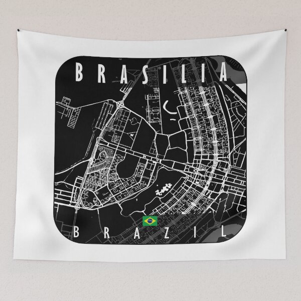 Item preview, Brasilia Map Brazil designed and sold by hatimelhag.