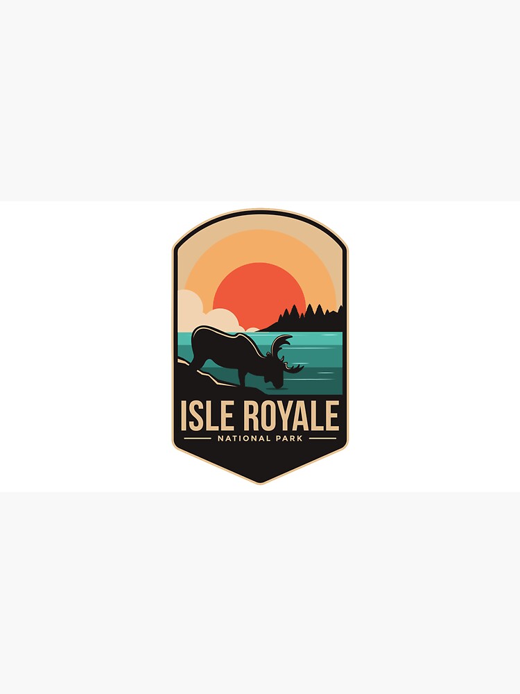 Isle royale national park emblem patch logo by Rachidsolution