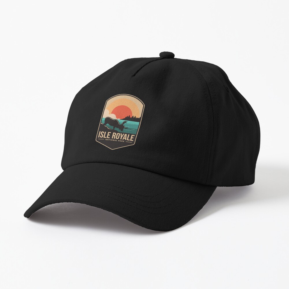 Isle royale national park emblem patch logo Cap