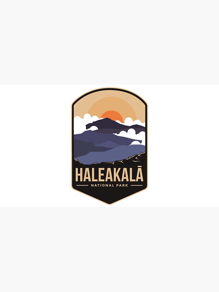Haleakala mountains national park emblem patch logo by Rachidsolution