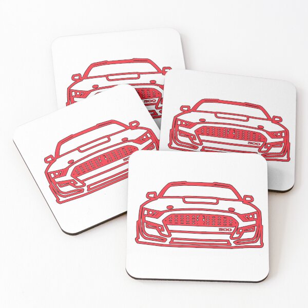 Item preview, 2021 Mustang  Shelby Outline in Race Red designed and sold by FabFreakShop.
