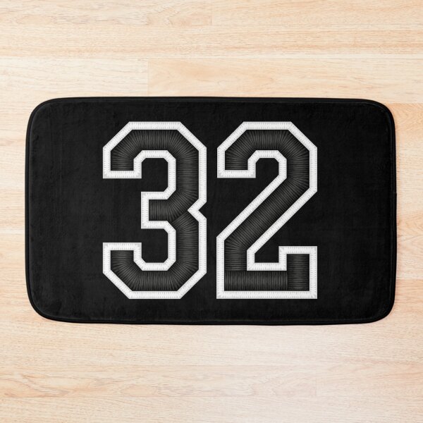 Item preview, 32 Black Jersey Sports Number thirty-two Football 32 designed and sold by elhefe.