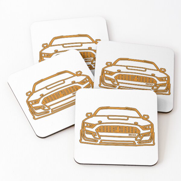 Item preview, 2021 Mustang  Shelby Outline in Twister Orange designed and sold by FabFreakShop.