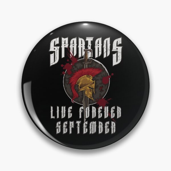 Item preview, Spartans Live Forever September - Greek Birthday designed and sold by anziehend.