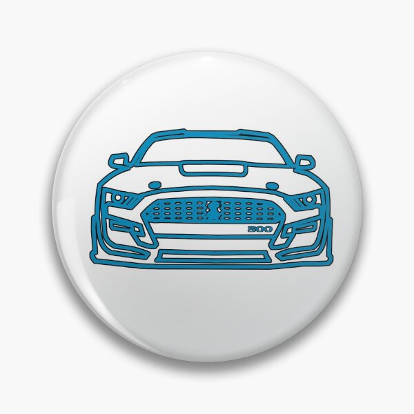 Item preview, 2021 Mustang  Shelby Outline in Velocity Blue. designed and sold by FabFreakShop.