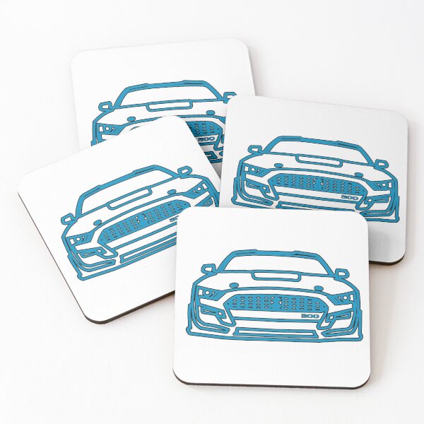 Item preview, 2021 Mustang  Shelby Outline in Velocity Blue. designed and sold by FabFreakShop.