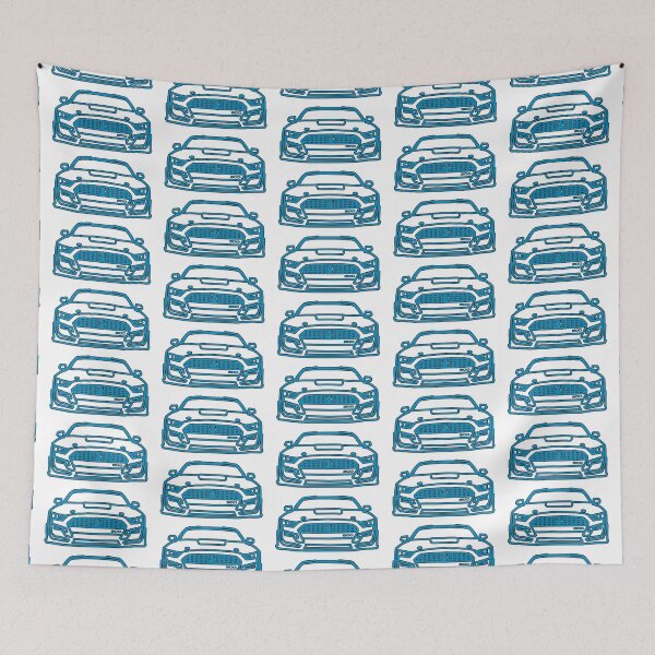 Item preview, 2021 Mustang  Shelby Outline in Velocity Blue. designed and sold by FabFreakShop.