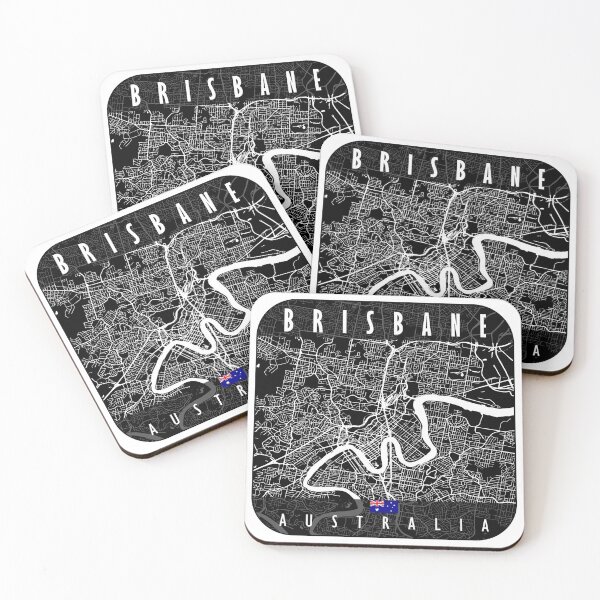 Item preview, Brisbane Map Australia designed and sold by hatimelhag.