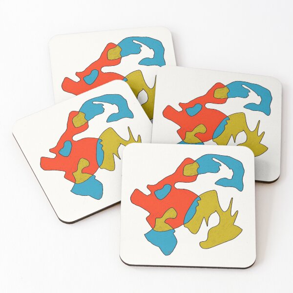 Item preview, Puddles 1 (red, blue, yellow) designed and sold by MentaLee.