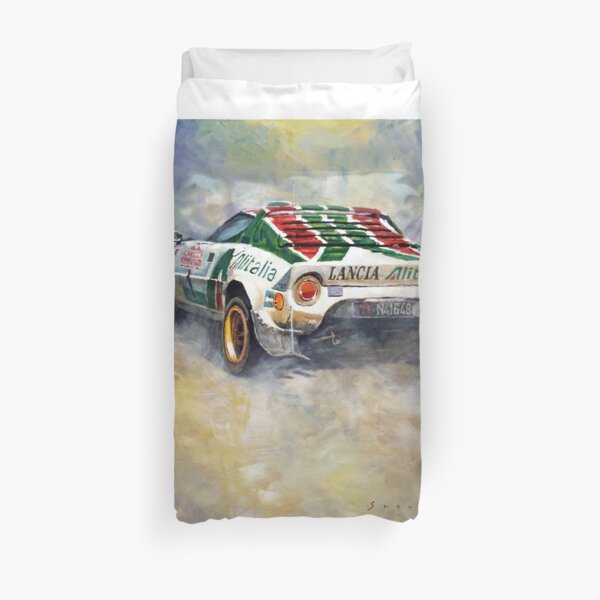 Lancia Stratos 1976 Rallye Sanremo Duvet Cover