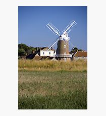 Cley Windmill and reedbeds Photographic Print