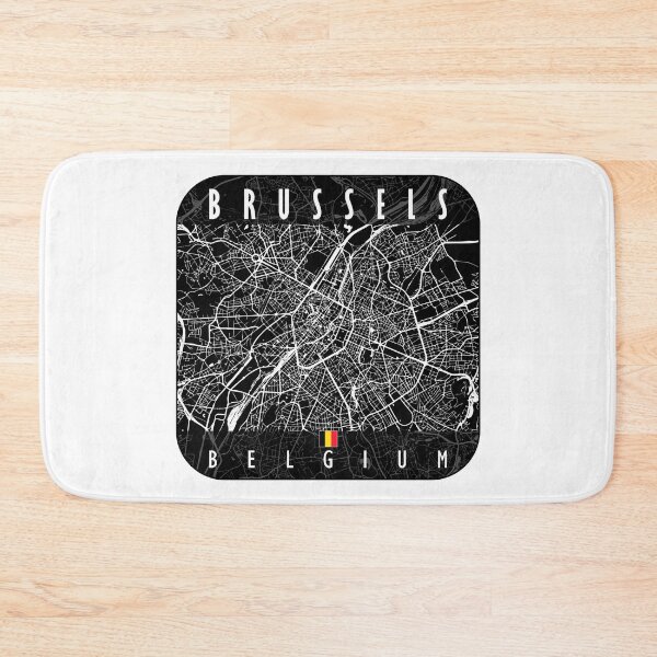 Item preview, Brussels Map Belgium designed and sold by hatimelhag.