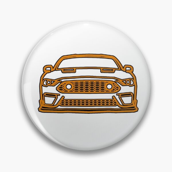 Item preview, 2021 Mustang Mach1 Outline in Twister Orange designed and sold by FabFreakShop.