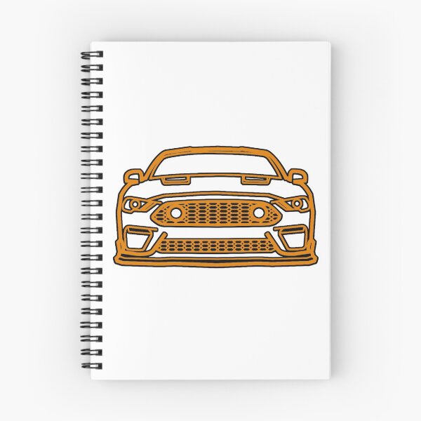 Item preview, 2021 Mustang Mach1 Outline in Twister Orange designed and sold by FabFreakShop.