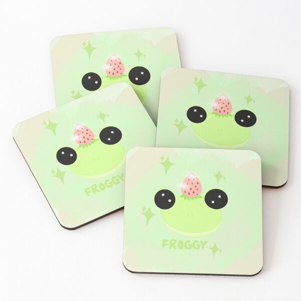 Item preview, Froggy With Strawberry On It’s Head designed and sold by itskaytown.
