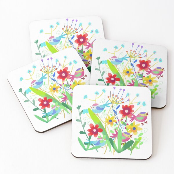 Item preview, Summer flowers and bird designed and sold by sonaadalian.