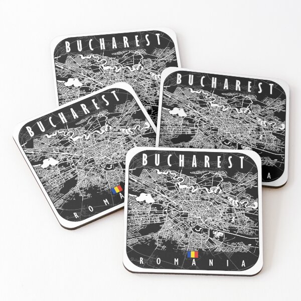Item preview, Bucharest Map Romania designed and sold by hatimelhag.