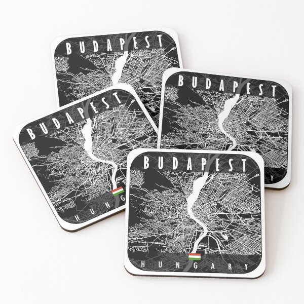 Item preview, Budapest Map Hungary designed and sold by hatimelhag.
