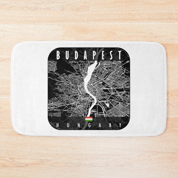 Item preview, Budapest Map Hungary designed and sold by hatimelhag.