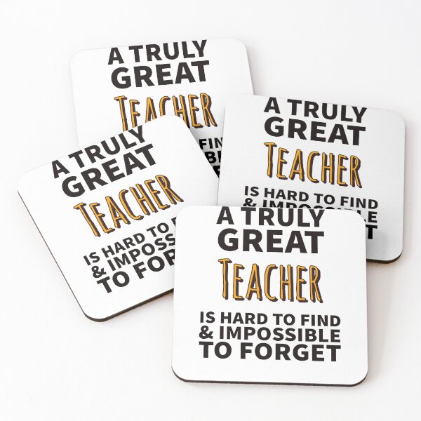 Item preview, A Truly Great Teacher Is Hard To Find & Impossible To Forget- For A Great Teacher  designed and sold by MNSDesignHub.