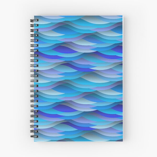 Item preview, Abstract blue spiral note book designed and sold by 74tshirts.