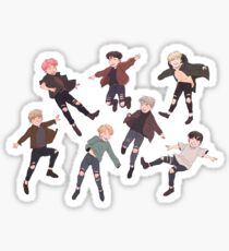 Bts Fanart Stickers | Redbubble