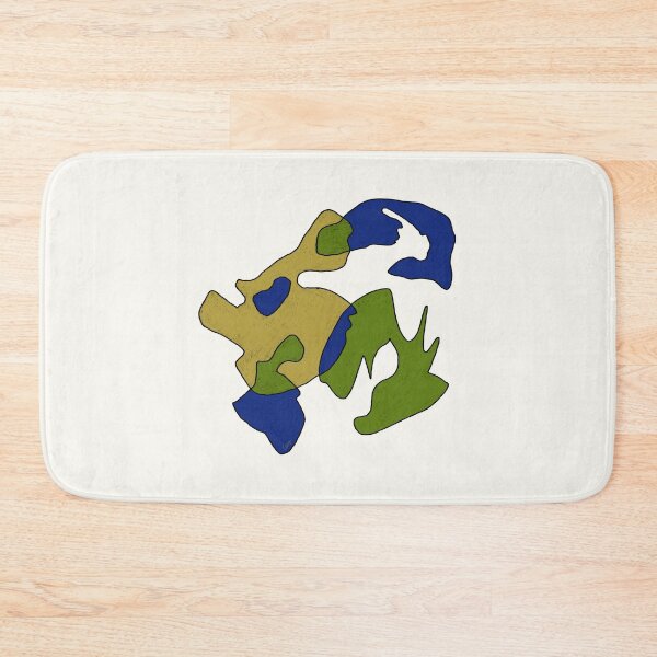 Item preview, Puddles 1 (green, blue, mustard) designed and sold by MentaLee.