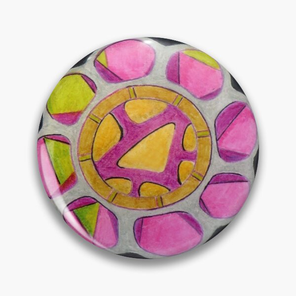 Item preview, 564 - DESIGN FOR A STAINED-GLASS WINDOW - DAVE EDWARDS - COLOURED PENCILS & INK - 2021 designed and sold by BLYTHART.