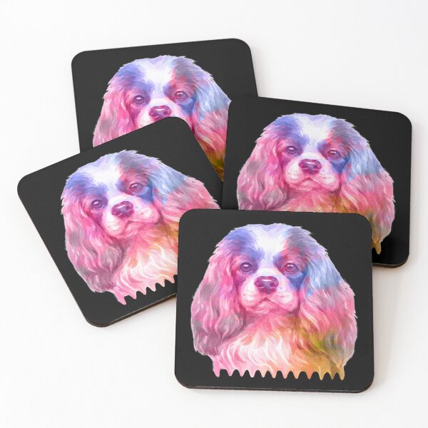 Item preview, Cute Cavalier King Charles Spaniel Dog Lover Portrait Watercolor designed and sold by alaechamlal.