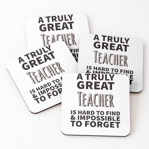 Item preview, A Truly Great Teacher Is Hard To Find & Impossible To Forget- For A Great Teacher  designed and sold by MNSDesignHub.